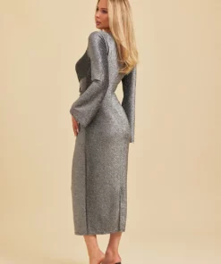 Dry Lake Flirty Dress Metallic Glitter