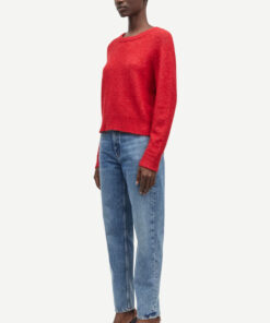 Samsøe Samsøe Nor O-neck Short Scarlet Sage