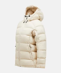 Peak Performance Frost Down Hood Jacket Women Sand Fog
