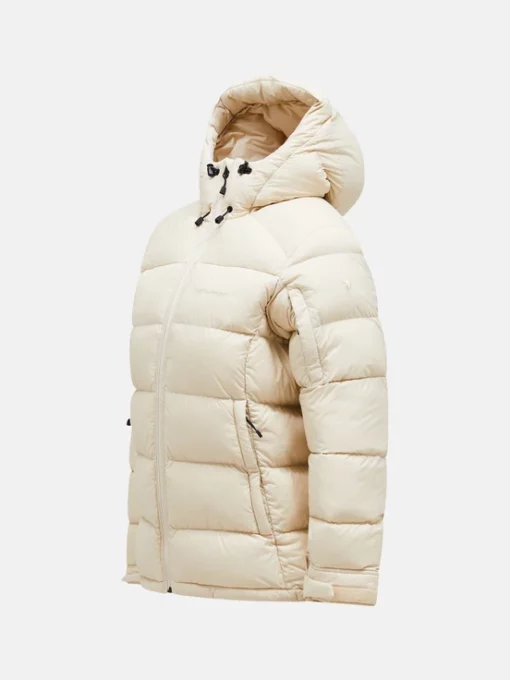 Peak Performance Frost Down Hood Jacket Women Sand Fog
