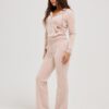 Juicy Couture Classic Velour Del Ray Pant Rose Dust