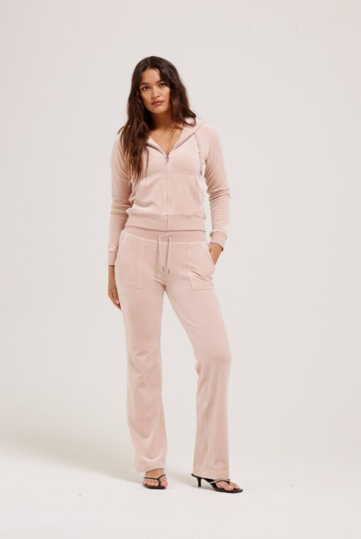 Juicy Couture Classic Velour Del Ray Pant Rose Dust