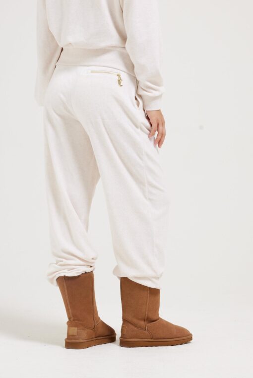Juicy Couture Davidson Velour Pants Oatmeal Marl
