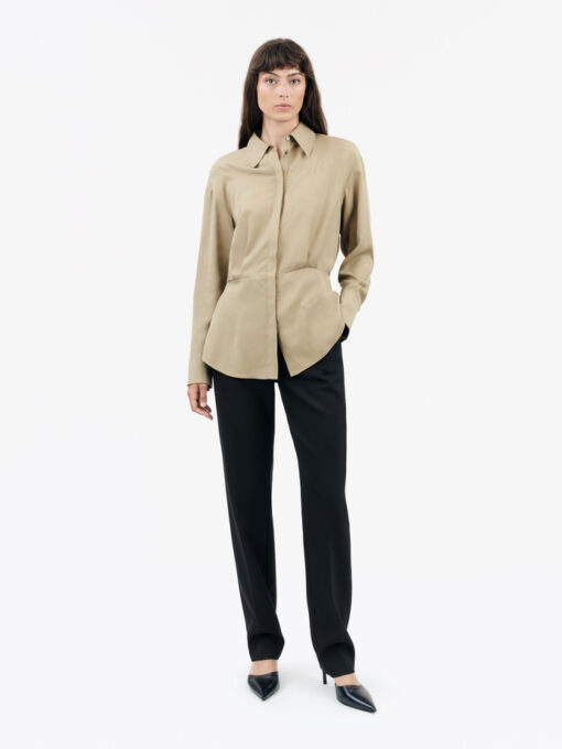 Tiger of Sweden Evira Shirt Dark Beige