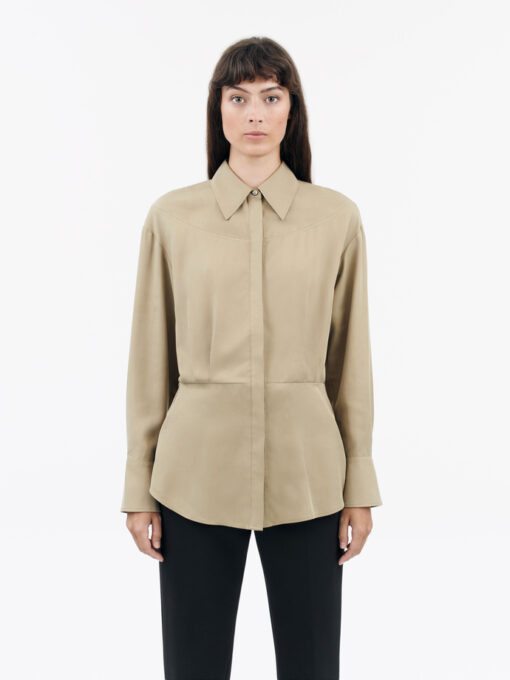 Tiger of Sweden Evira Shirt Dark Beige