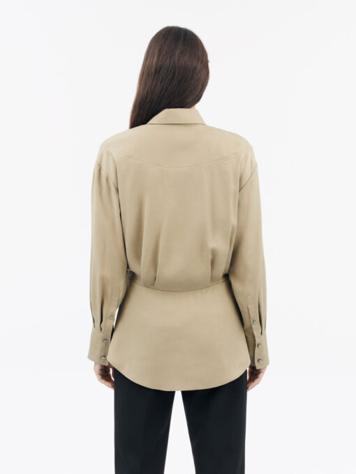 Tiger of Sweden Evira Shirt Dark Beige
