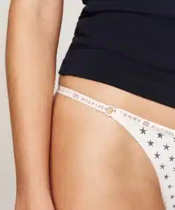 Tommy Hilfiger 3-Pack Repeat Logo Microfibre Thongs Gift Box rouge/star/ornamental green