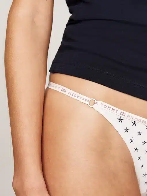 Tommy Hilfiger 3-Pack Repeat Logo Microfibre Thongs Gift Box rouge/star/ornamental green