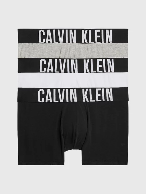 Calvin Klein Intense Power 3-Pack Trunks Black/Grey/White
