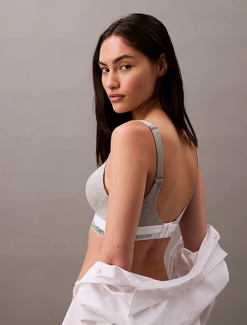 Calvin Klein Lift Bralette - Modern Cotton Grey Heather