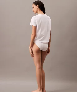 Calvin Klein Pyjama Top - Pure Cotton White