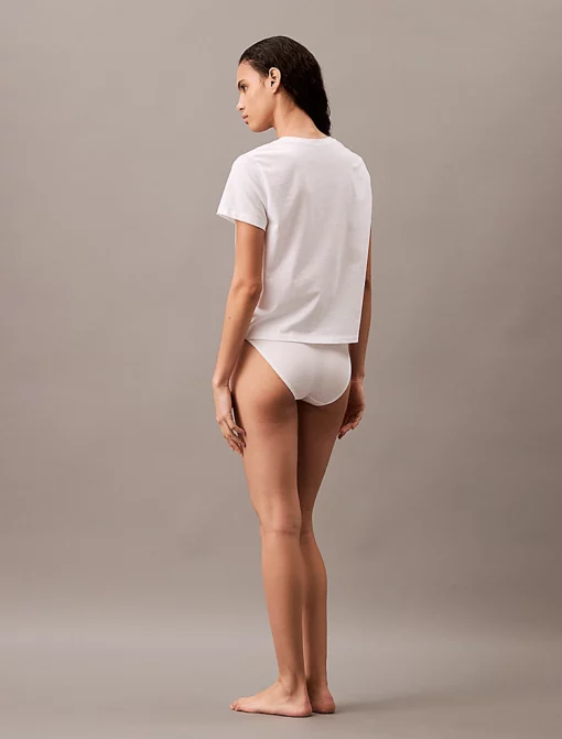 Calvin Klein Pyjama Top - Pure Cotton White