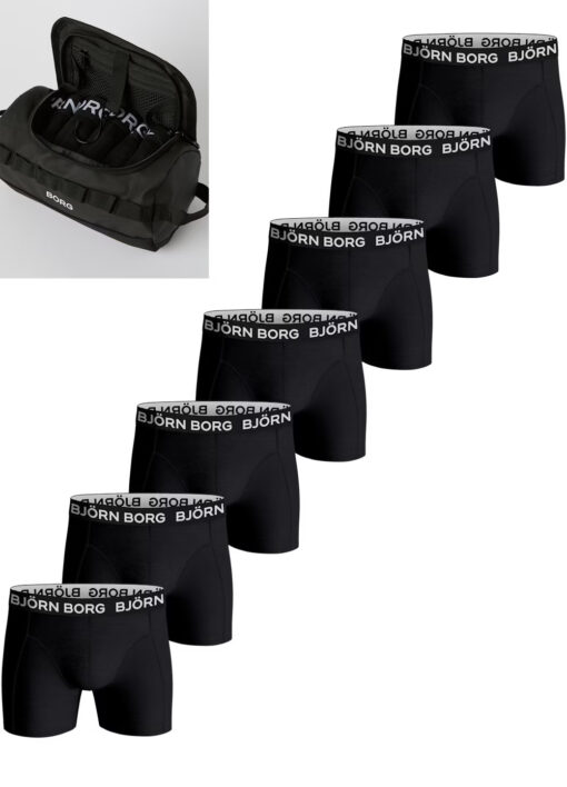 Björn Borg Cotton Stretch Boxer + Wash Bag 7-pack
