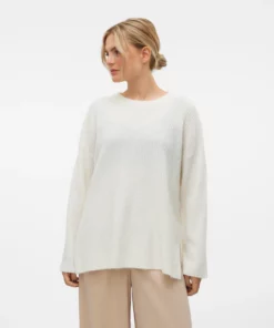 Vero Moda Palma Long Pullover White