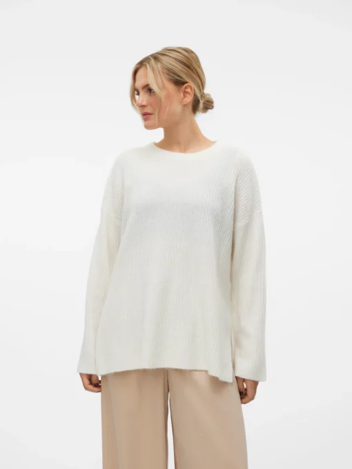 Vero Moda Palma Long Pullover White