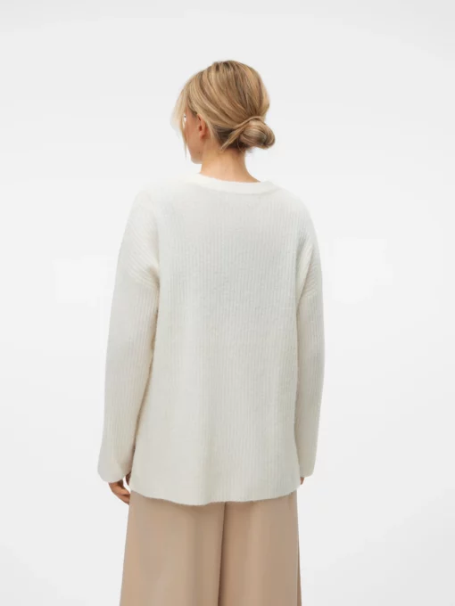 Vero Moda Palma Long Pullover White