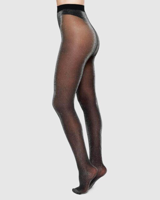 Swedish Stockings Tora Shimmery Tights Black