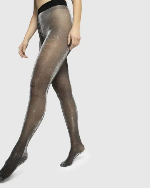 Swedish Stockings Tora Shimmery Tights Black