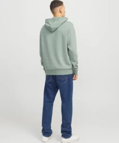 Jack & Jones Logo Sweat Hood Iceberg Green