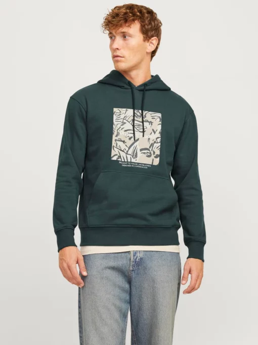 Jack & Jones Vesterbro Newton Hoodie Forest River