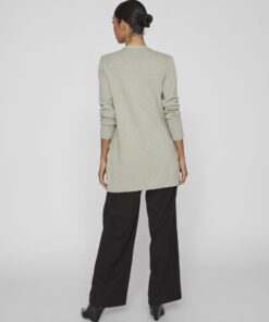 Vila Ril Open Cardigan Oil Green