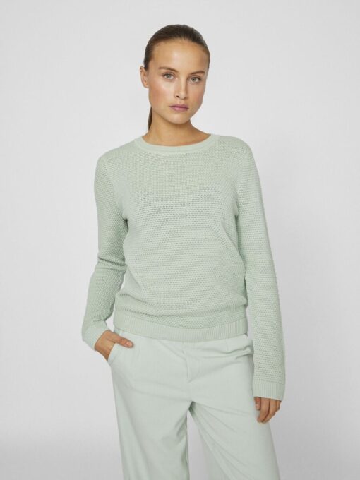 Vila Dalo O-neck Knit Silt Green