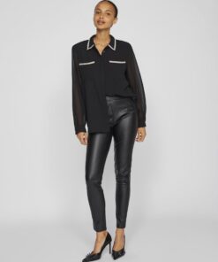 Vila Anlis L/S Shirt Black Beauty
