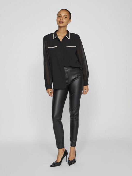 Vila Anlis L/S Shirt Black Beauty