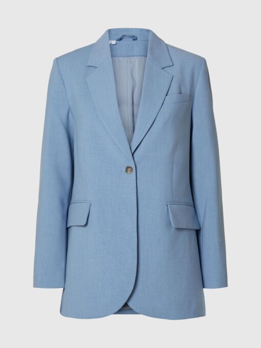 Selected Femme Rita-Freia Long Blazer Endless Sky