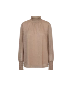 Mos Mosh Ximena Glam LS Blouse Indian Tan