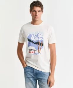 Gant Winter Sports T-shirt Cream