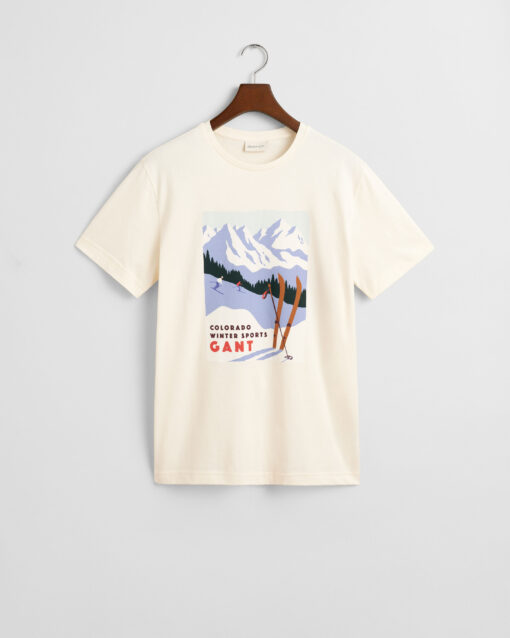 Gant Winter Sports T-shirt Cream