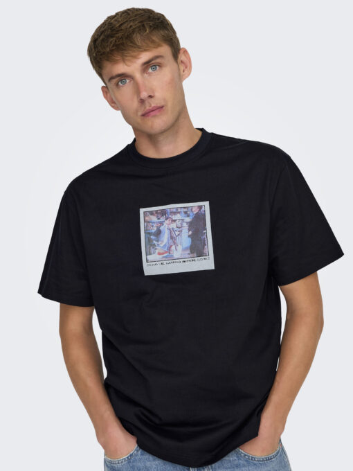 Only & Sons Friends T-shirt Black