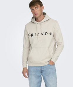 Grey friends hoodie sale