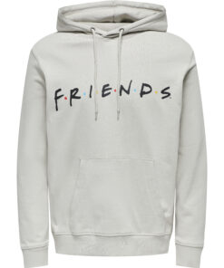Only & Sons Friends Hoodie Sweat Grey