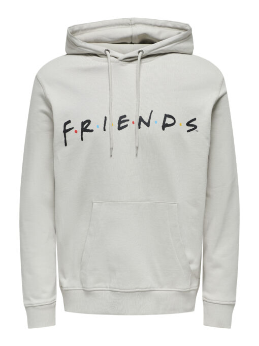 Only & Sons Friends Hoodie Sweat Grey