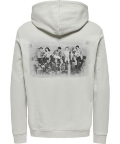 Only & Sons Friends Hoodie Sweat Grey