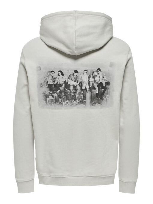 Only & Sons Friends Hoodie Sweat Grey