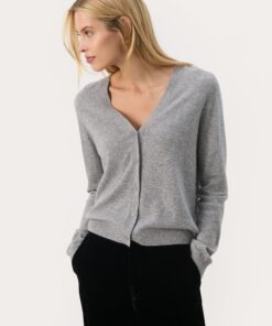 Part Two Esmi Cardigan Grey Melange