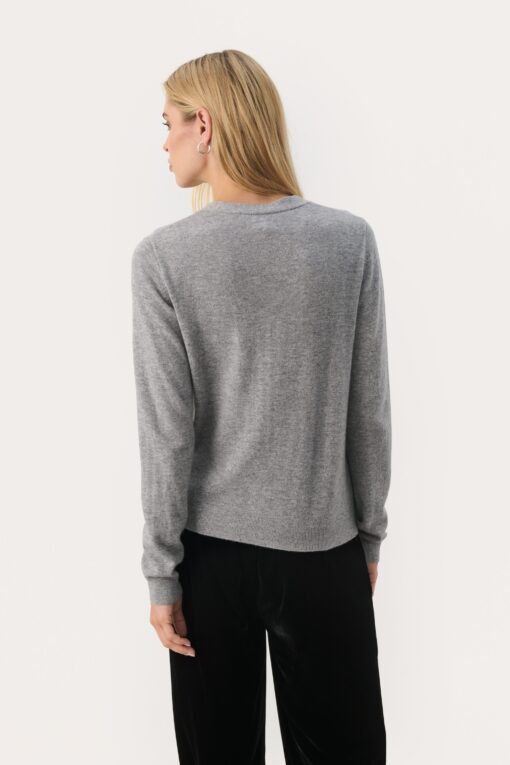 Part Two Esmi Cardigan Grey Melange