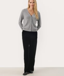 Part Two Esmi Cardigan Grey Melange