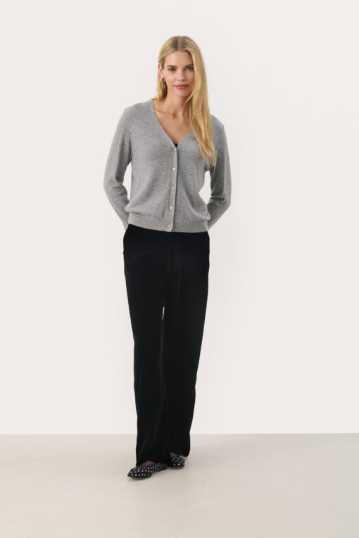 Part Two Esmi Cardigan Grey Melange