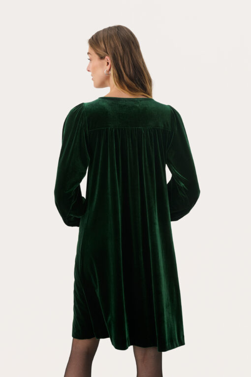 Part Two Madi Velvet Dress Green