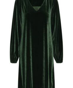 Part Two Madi Velvet Dress Green