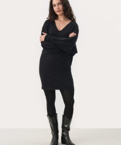 Part Two Macey Dress Black Rhinestone