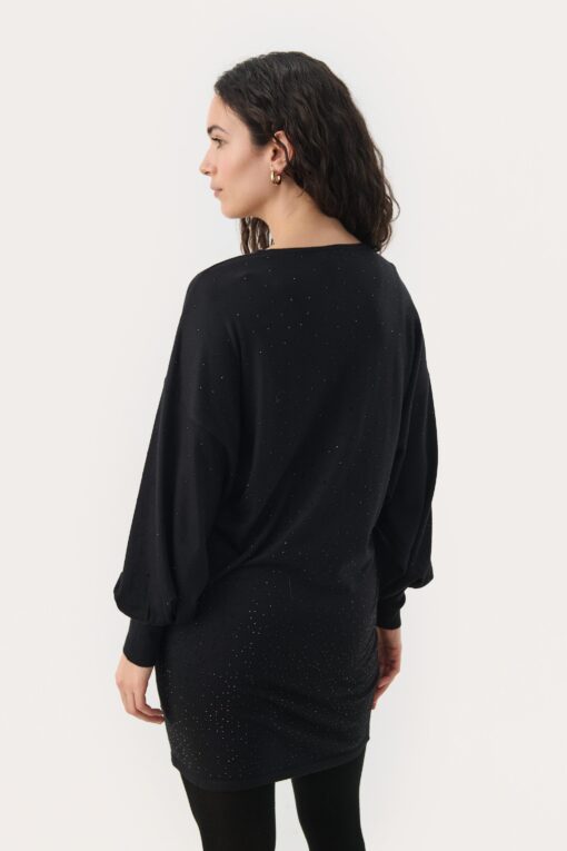 Part Two Macey Dress Black Rhinestone