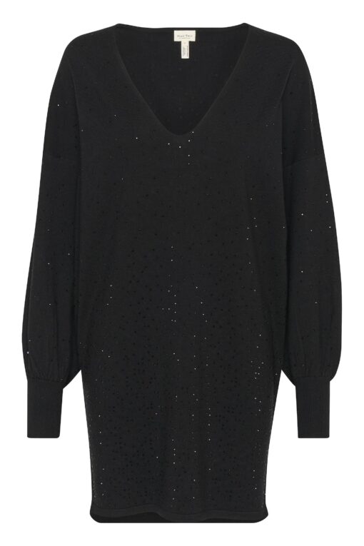 Part Two Macey Dress Black Rhinestone