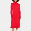 Saint Tropez Milasz Roll Neck Long Dress Racing Red