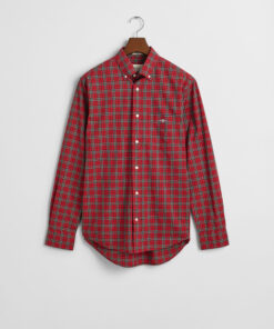 Gant Reg Flannel Check Shirt Ruby Red
