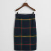 Gant Woman Checked Skirt Evening Blue